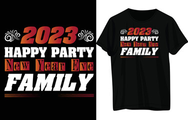 Happy new year T-shirt design