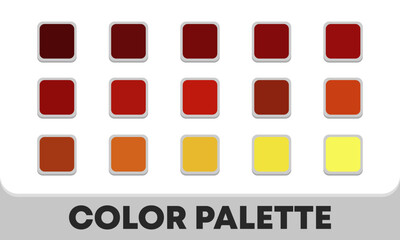 Universal color palette. Catalog of color combinations. Vector illustration