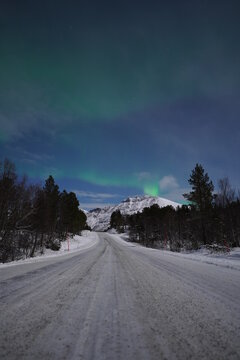 aurora in the sky, aurora borealis northern lights © Dimitri