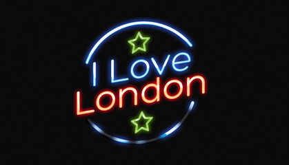 I Love London neon sign