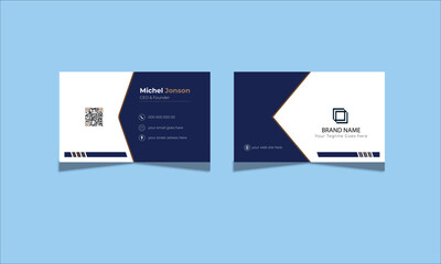 Vector professional elegant modern business card, 