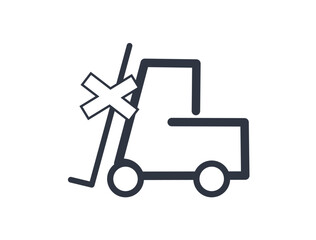 Do not Use Forklift icon. 