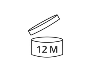 Period After Opening icon, twelve months. 
