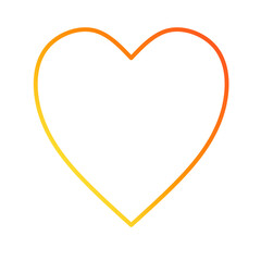 love icon with gradient colors