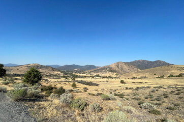 Shasta Valley Vista Point in Yreka, California, USA