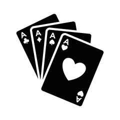 poker chip icon vector design template simple and modern
