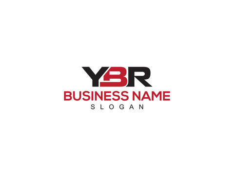 Three Letter YBR Logo, Stylish ybr Creative Logo Template