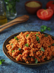 A traditional Turkish bulgur salad - Kisir