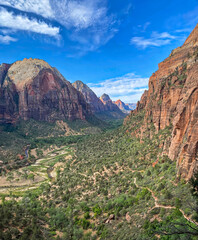 Zion Canyon Valley from Angels Landing.