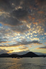 Fototapeta premium Sunset, Bartolome Island, Galapagos Islands