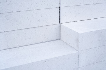 Aerated lightweight building concrete blocks prepared for building wall modular building houses....
