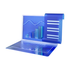 Data analytics 3d rendering illustration