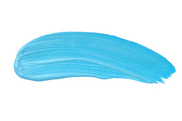 Paint blue sketch track watercolor art border isolated on the white background photo