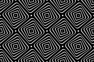 Abstract Seamless Geometric Pattern. Black Textured Background.