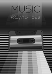 background with speakers