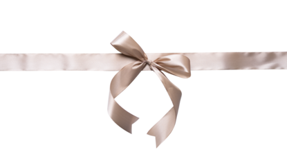 straight red ribbon with cute bow for design elements and gift box decoration