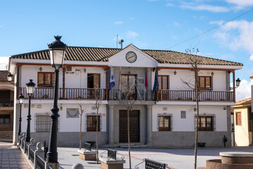 Casa Consistorial, Ayuntamiento de Almonacid de Toledo, Toledo, Castilla la Mancha, España.