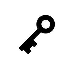 key glyph fill icon vector