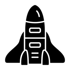Rocket Glyph Icon