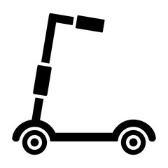 Kick Scooter Glyph Icon