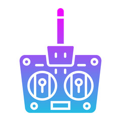 Remote Glyph Gradient Icon