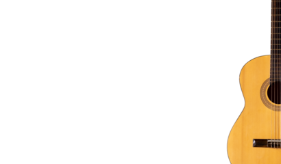 Classic acoustic guitar  - Copy space