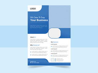 Modern business promotion flyer design template