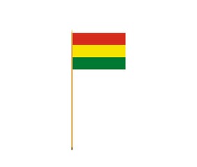 Waving national flag of Bolivia.