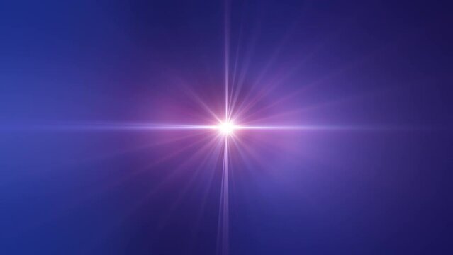 Loop center rotating glow colorful orange  lights optical lens flares shine animation art for screen project overlay on black background. Lighting lamp rays effect dynamic bright video footage. Gold g