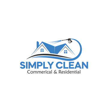 cleaning house logo design