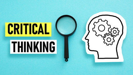 Critical thinking skills are shown using the text