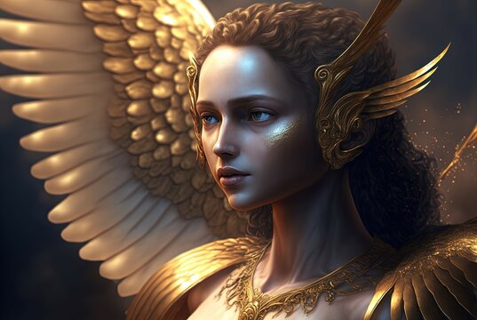Angel. Generative AI, non-existent person.