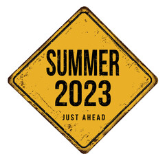 Summer 2023 vintage rusty metal sign