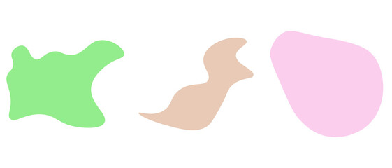 Abstract pastel shape background. Vector illustration.