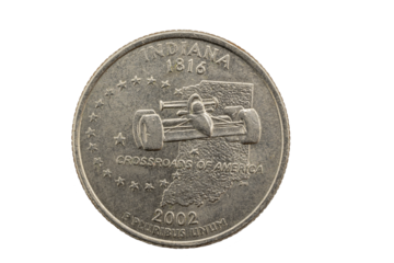 Indiana State Quarter 1816 - 2002, 50 state quarters