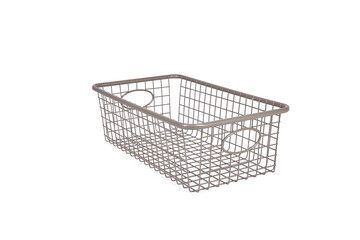 Stainless Steel Grey Rectangular Kitchen Basket