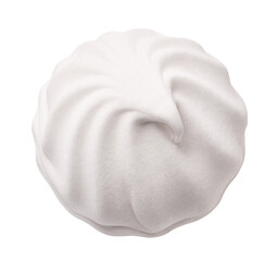 Delicious zephyr marshmallow, isolated on white background