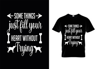 The best therapist has fur and four legs t shirt design. Dog retro t-shirt design for dog lovers. Animal lover t-shirt design