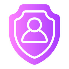 personal security gradient icon
