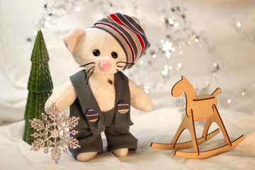 child playing with a dog