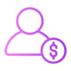 employee gradient icon