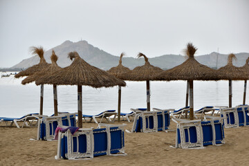 Strand von Port de Pollenca auf Mallorca