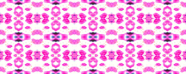 Pink Persian Ceramic. Coral Ikat Seamless.