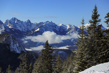 Snow covered mountains, Alps