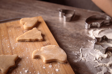 baking christmas cookies