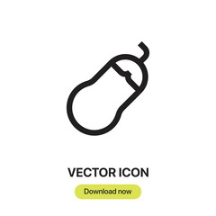 eggplant icon vector.Liner style for mobile concept and web design.eggplant symbol illustratin.Pixel vector grappichs-Vector.