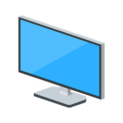Volumetric monitor icon for personal computer or system unit