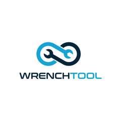 Wrench tool vector logo template