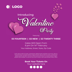 Valentine's Day Special Social Media Post Design