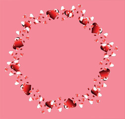 Valentine's day, hearts, red, heart wreath